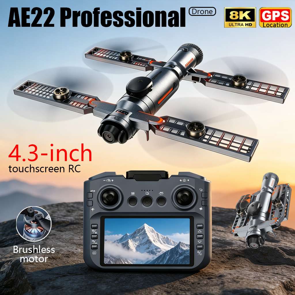 Drone Photogrammetry - Drone Pieghevole AE22 PRO MAX Aggiornato,